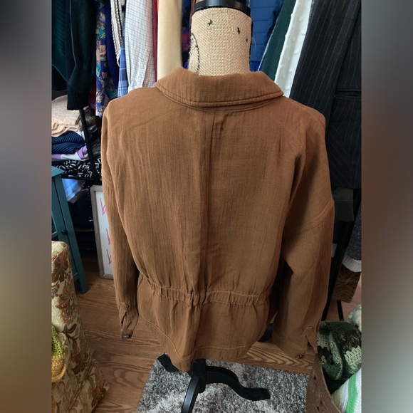 Maurices camel shirt jacket, size large - Picture 6 of 6